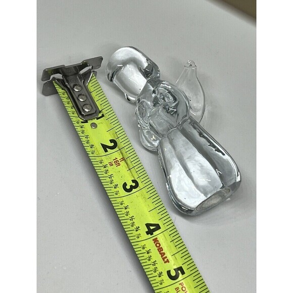 3 Vtg Two's Company Hand Blown Art Glass Clear Angel Christmas Mix Sz Figurine - Picture 11 of 11